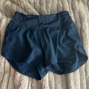 lululemon navy 4 inch sped up